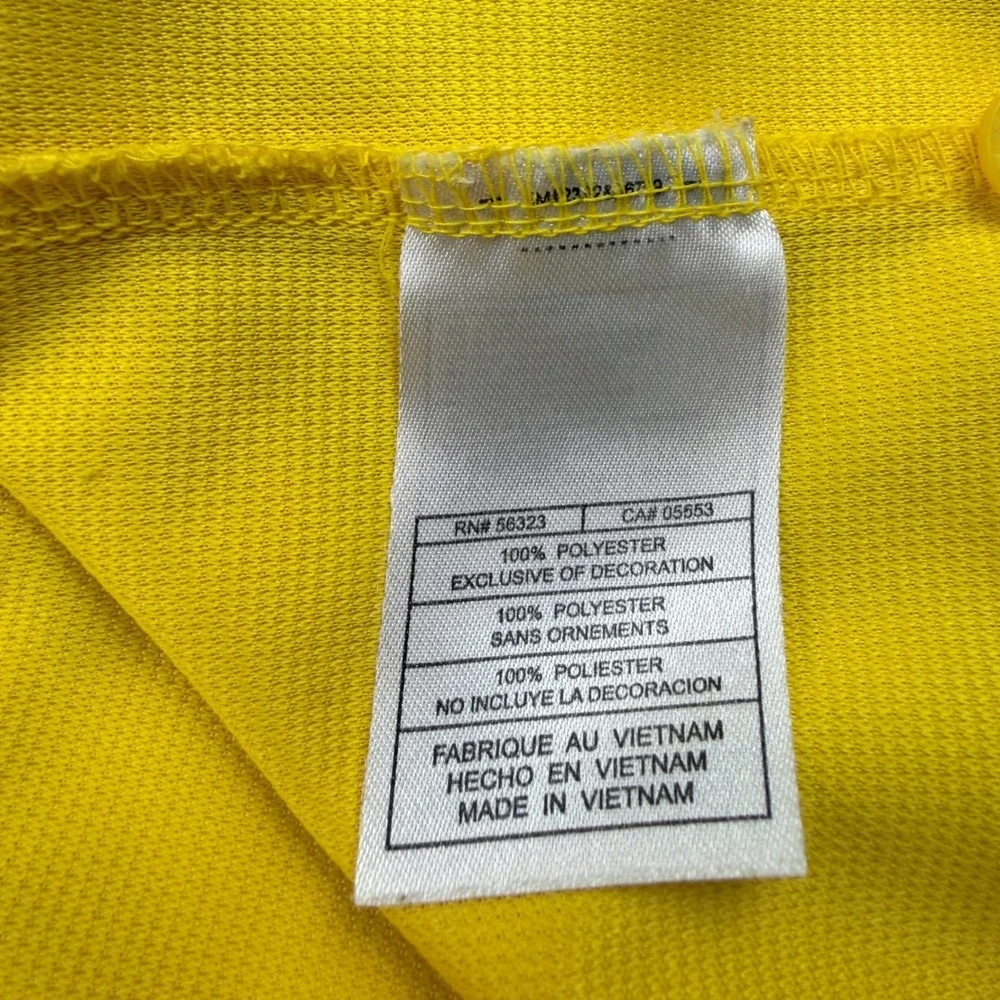 Nike Team Michigan Wolverines Football Polo Shirt Men XL Yellow Vintage Nike FIT